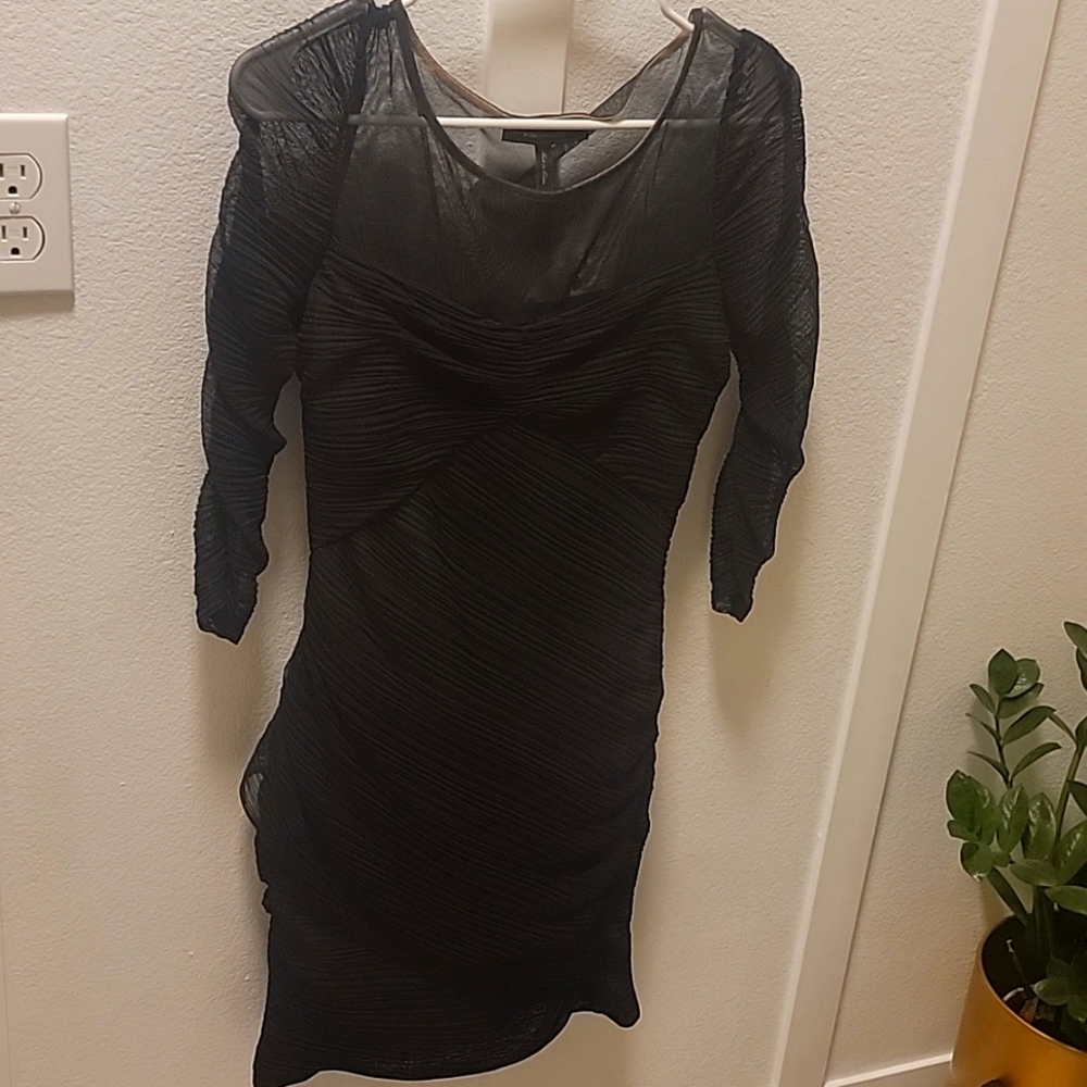 Black fitted dress size s